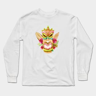 Colorful Tiki Long Sleeve T-Shirt